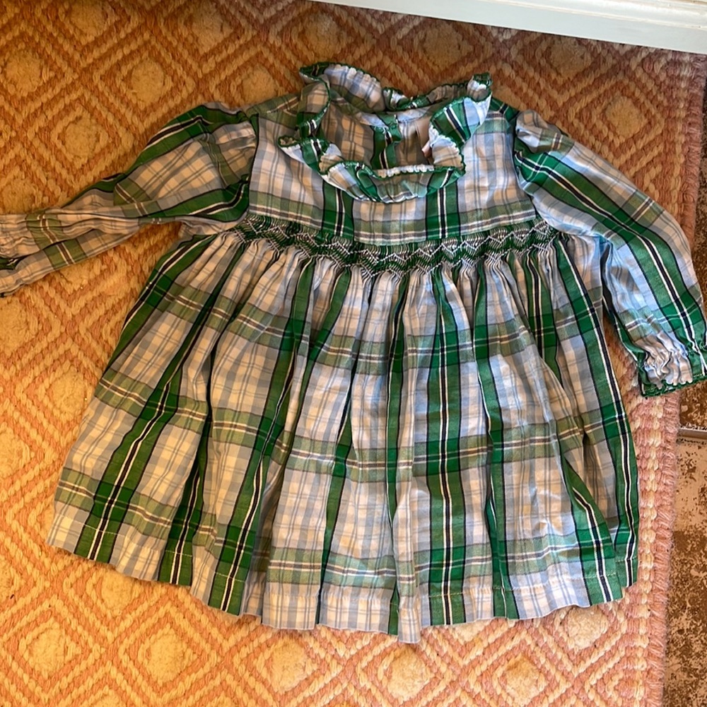 Green and blue plaid